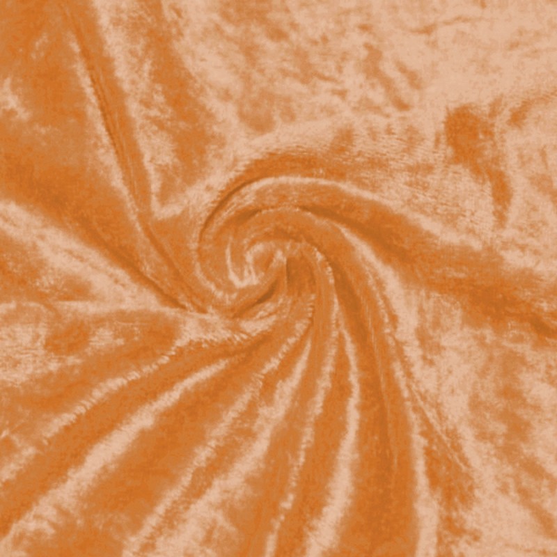 Panne de velours orange au rouleau