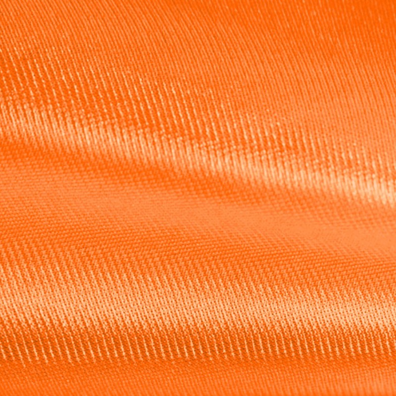 Satin orange fluorescent au rouleau
