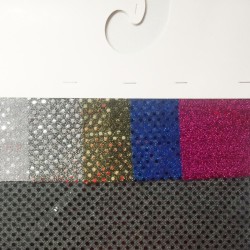 Carte couleur tissu paillettes