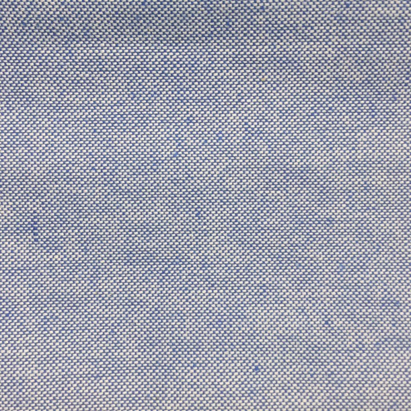 Toile de coton chiné bleu