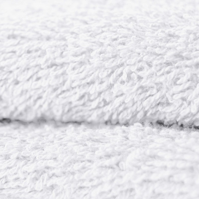 Tissu éponge coton blanche