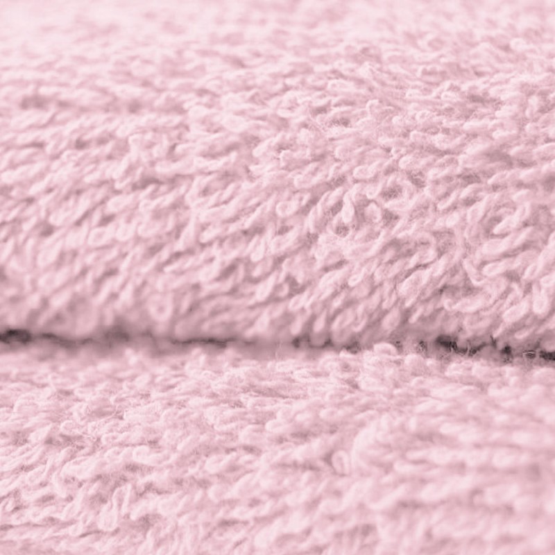 Tissu éponge coton rose