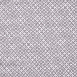 Coton géometrique cercles blancs fonds gris