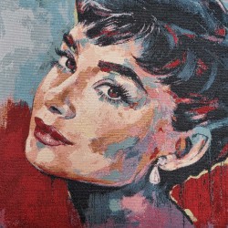 Carré jacquard Audrey Hepburn