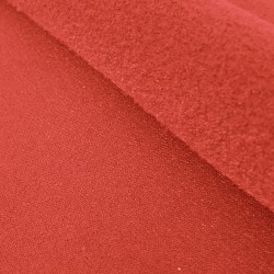 Tissu lycra polaire (warm up) rouge