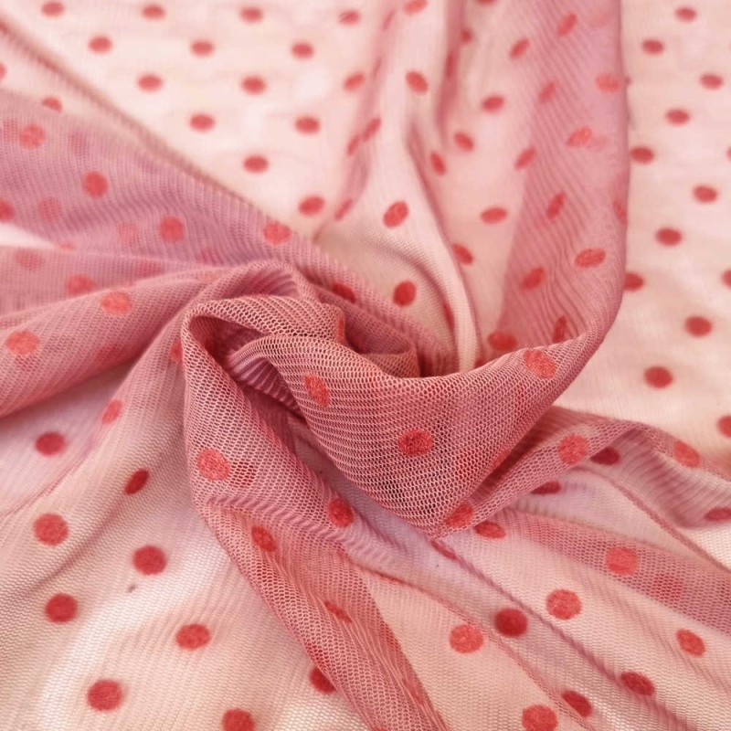 Tulle elastique plumetis