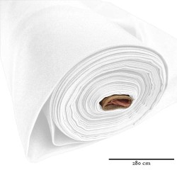 Rouleau tissu burlington grande largeur blanc