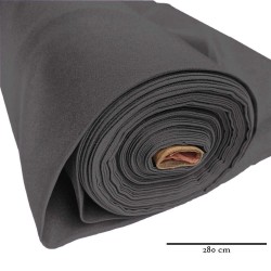 Rouleau tissu burlington grande largeur gris foncé