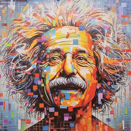 Carré similicuir Einstein
