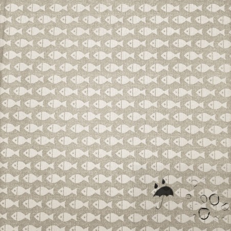 Tissu enduit POISSONS
