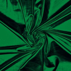Lycra lamé vert foncé