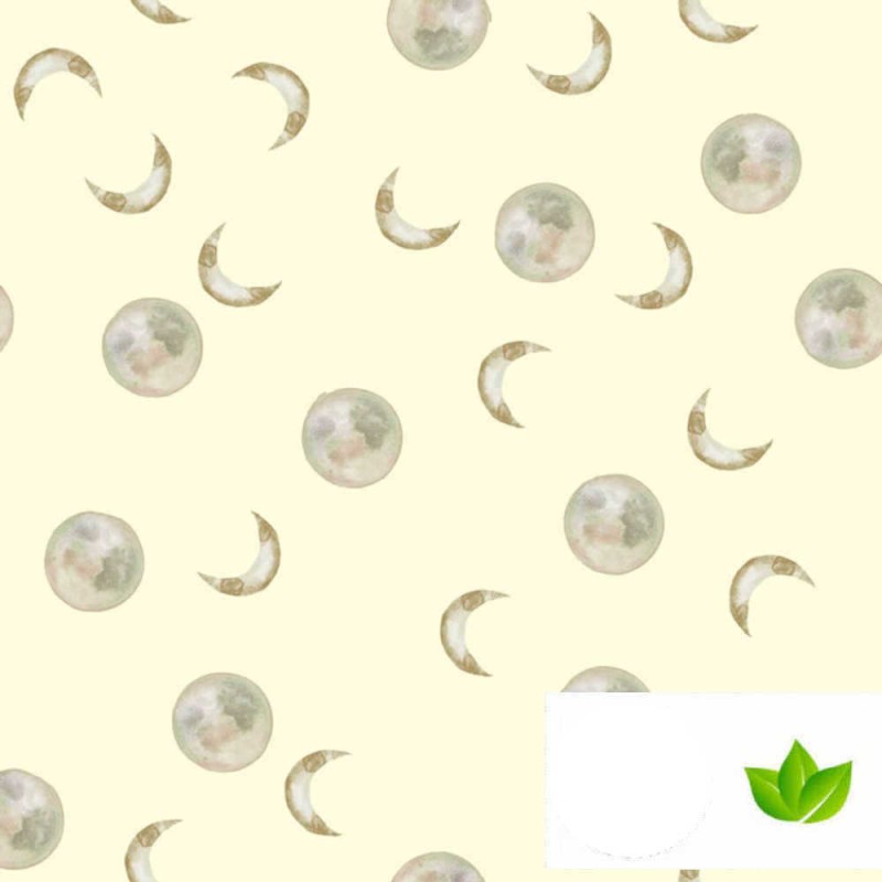 Tissu coton lune | I ♥ TISSUS