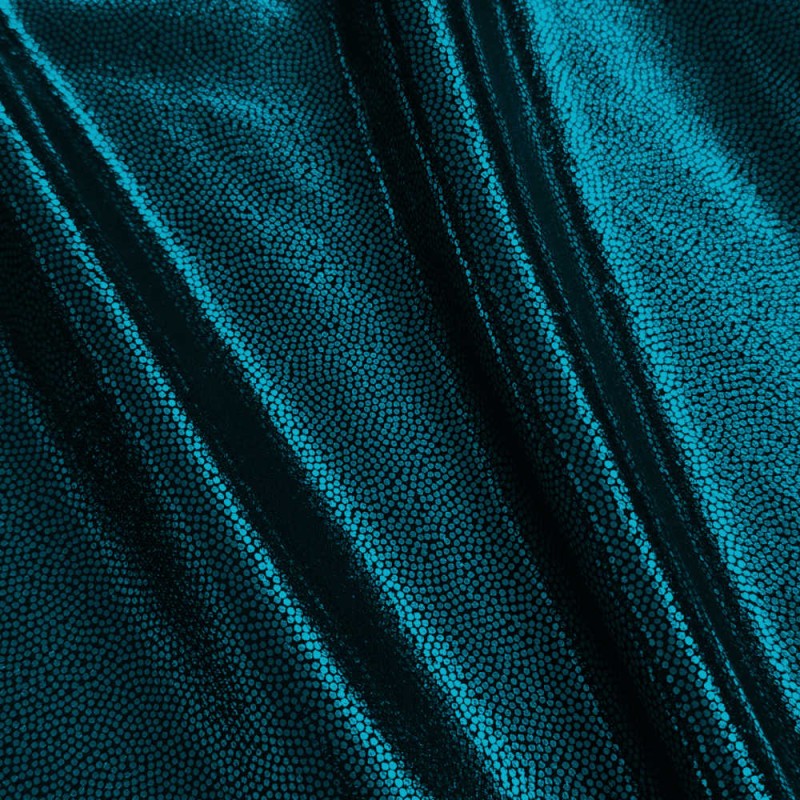 Lycra Monostretch Paillettes Turquoise