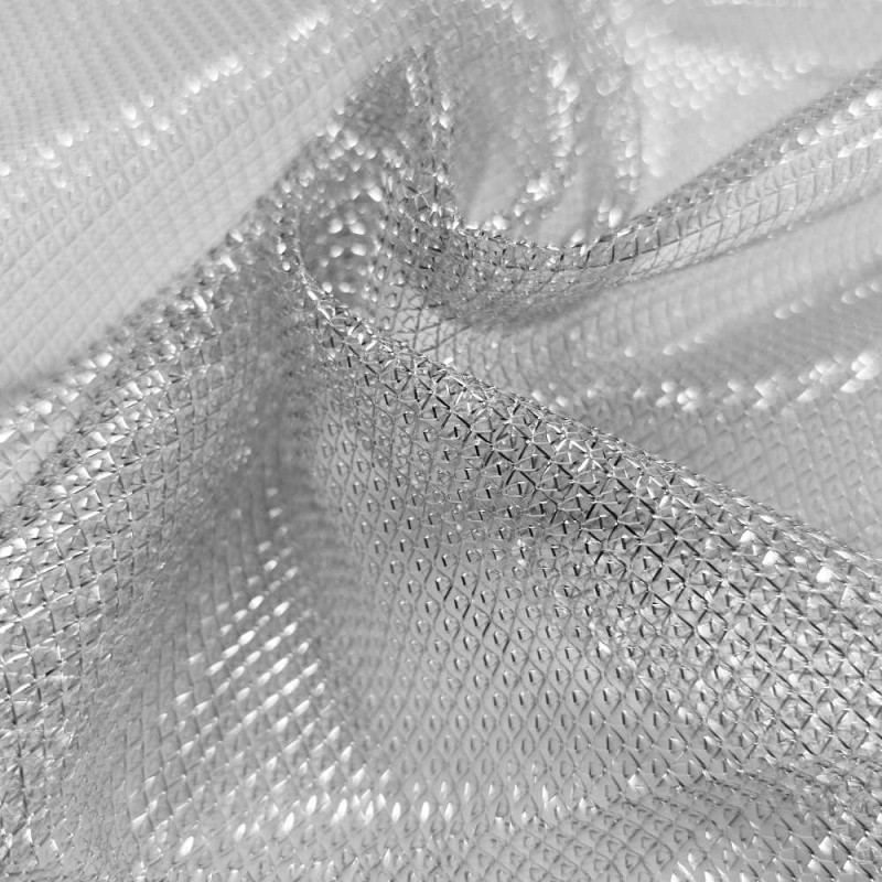 Filet Cotte de Mailles Lurex Legère argent