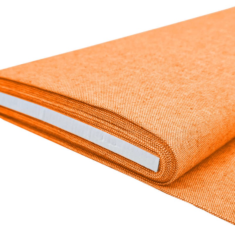 Rouleau Toile de coton chiné orange