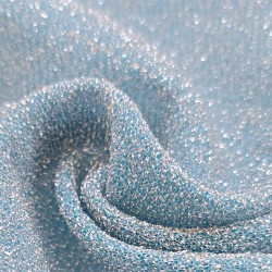 Voile lurex bleu ciel au mètre