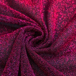 Voile lurex fuchsia au mètre