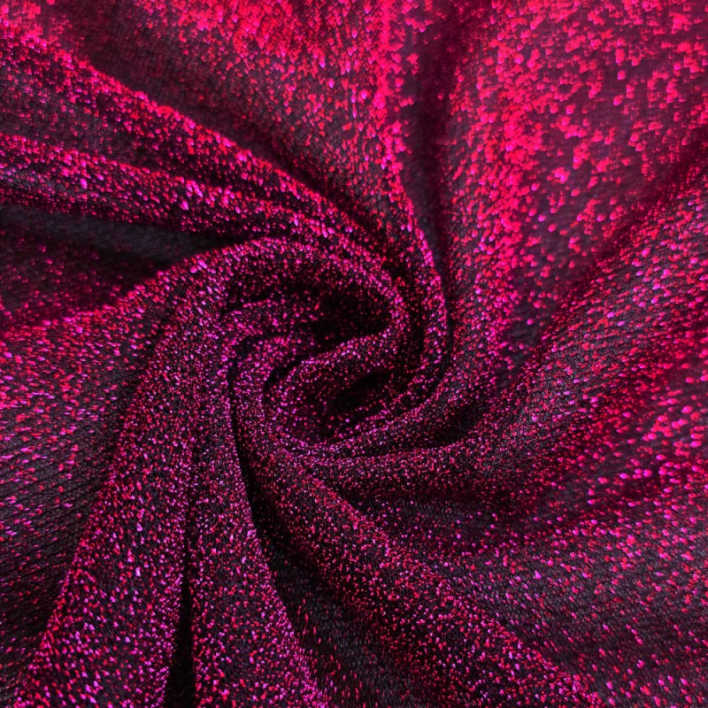 Voile lurex fuchsia au mètre