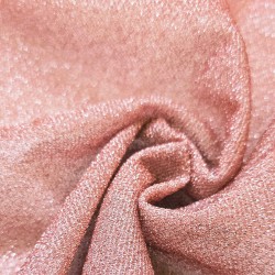 Voile lurex rose au mètre