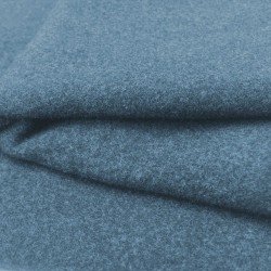 Tissu drap manteau reciclé bleu au mètre
