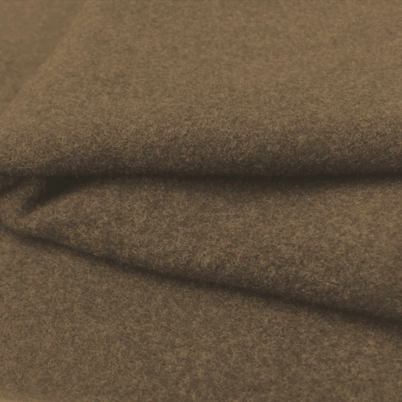 Tissu drap manteau reciclé camel au mètre