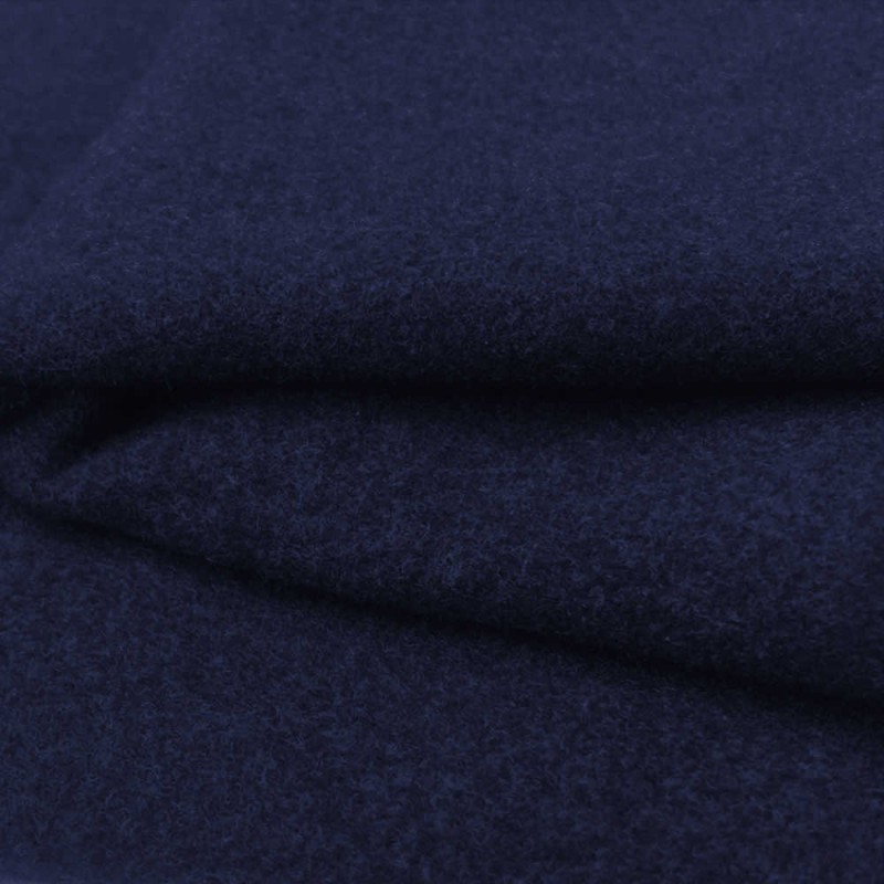Tissu drap manteau reciclé bleu marine au mètre