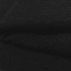 Tissu drap manteau reciclé noir au mètre