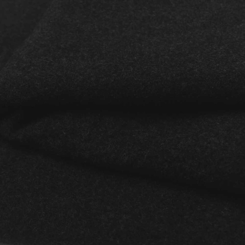 Tissu drap manteau reciclé noir au mètre