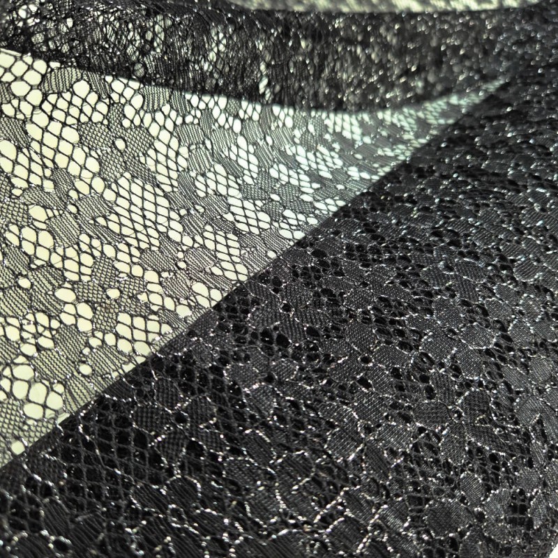 ▷ Dentelle lurex argent au mètre | Dentelle argent pour mode et carnaval