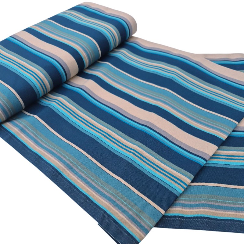 I ❤️ TISSUS | Tissu transat rayures aqua