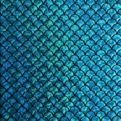 Lycra Monostretch Sirène Holo turquoise