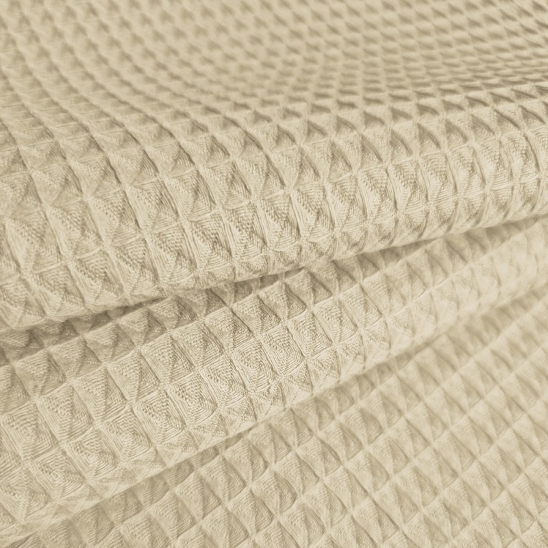 Tissu gauffré | beige au mètre