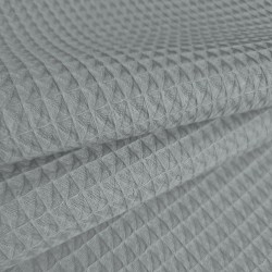 Tissu gauffré | gris foncé pas cher
