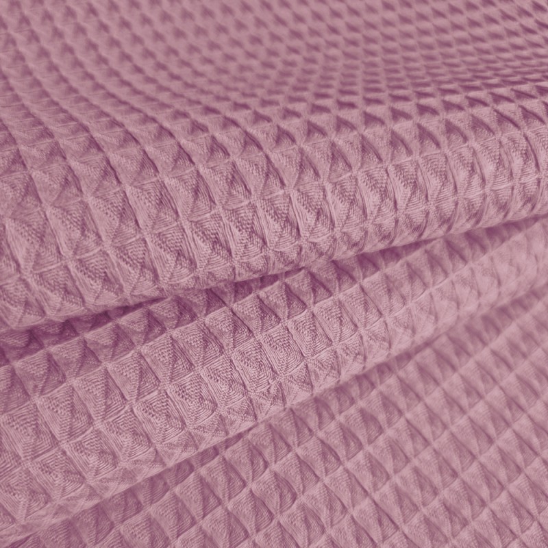Tissu gaufré rose
