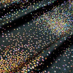 Lycra paillettes américaines noir | ♥ TISSUS au mètre
