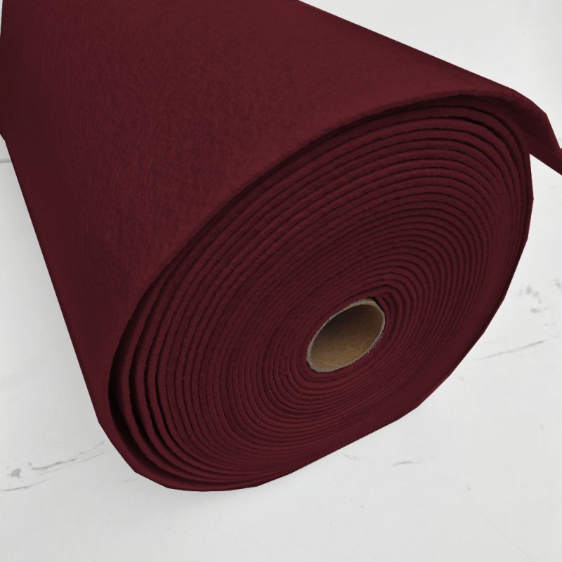Rouleau 10 mts feutrine 3mm | bordeaux