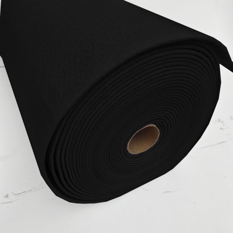 Rouleau 10 mts feutrine 3mm couleur noir