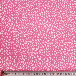 Lycra imprimé léopard rose