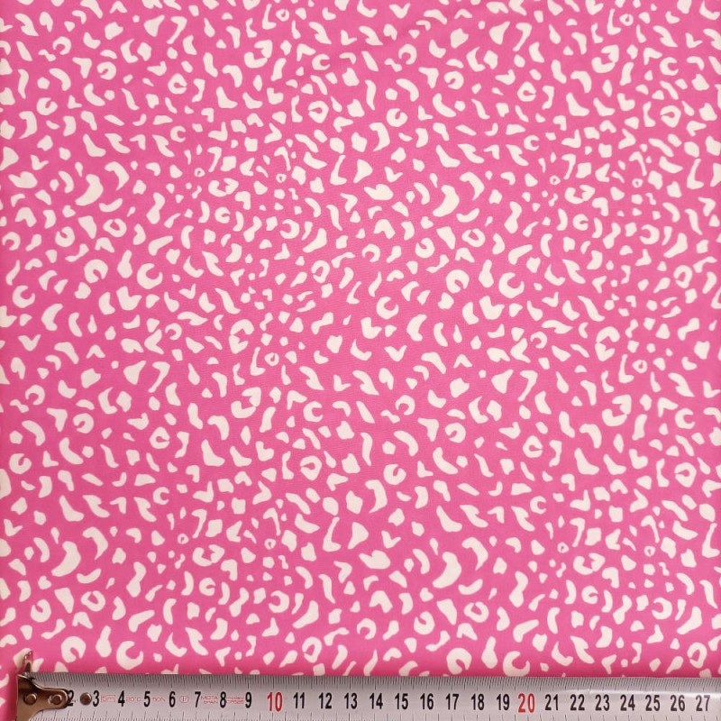 Lycra imprimé léopard rose