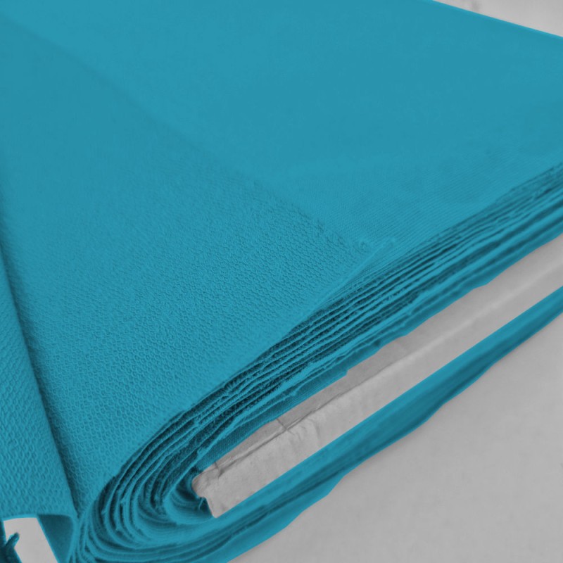 ♥ rouleau 5 mts french terry coton | turquoise