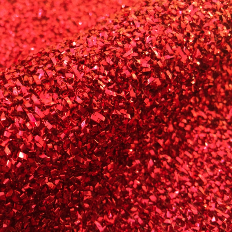 Éponge lurex rouge