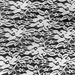 Dentelle élastique blanche