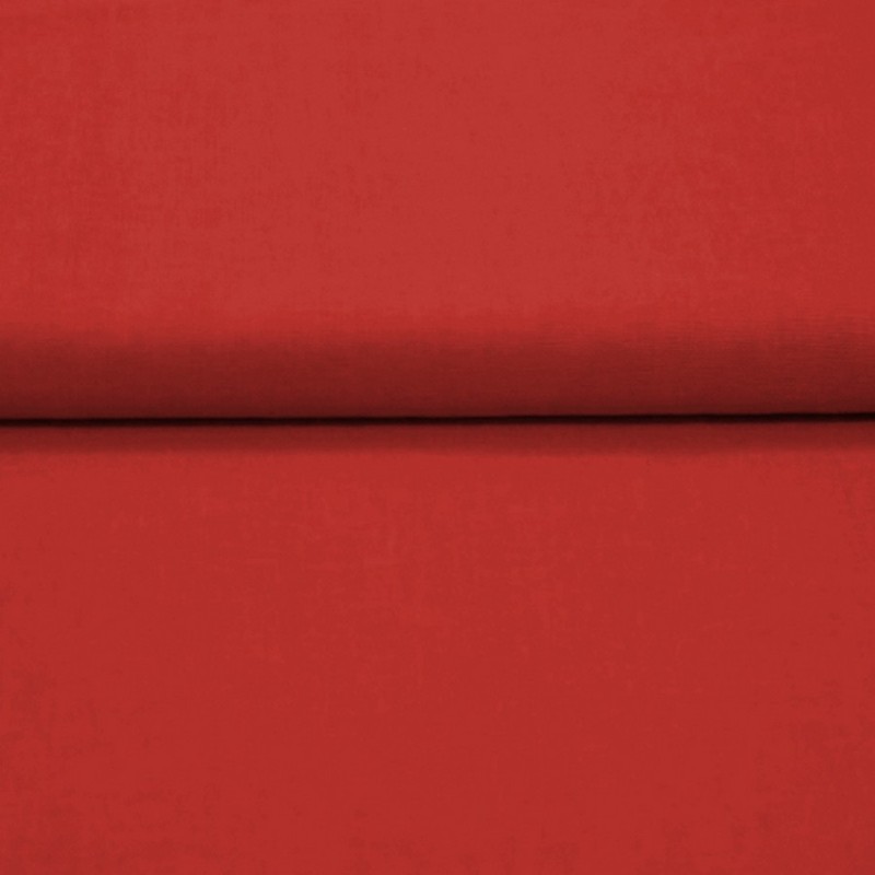 Tissu coton rouge au mètre