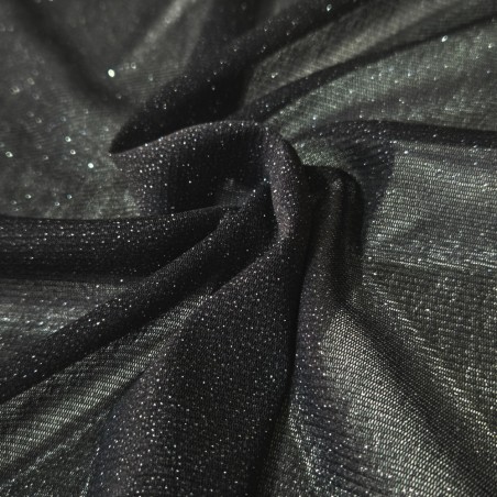 Tulle élastique à paillettes