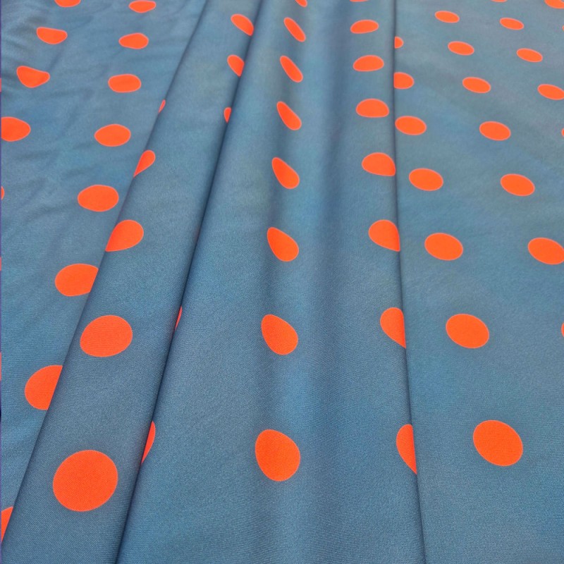 ►Tissu  à pois colorés au mètre | Acheter tissu imprimé flamenco