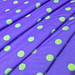 ►Tissu  à pois colorés au mètre | Acheter tissu imprimé flamenco