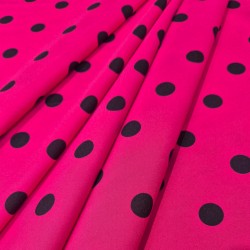 ►Tissu  à pois colorés au mètre | Acheter tissu imprimé flamenco