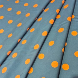 ►Tissu  à pois colorés au mètre | Acheter tissu imprimé flamenco