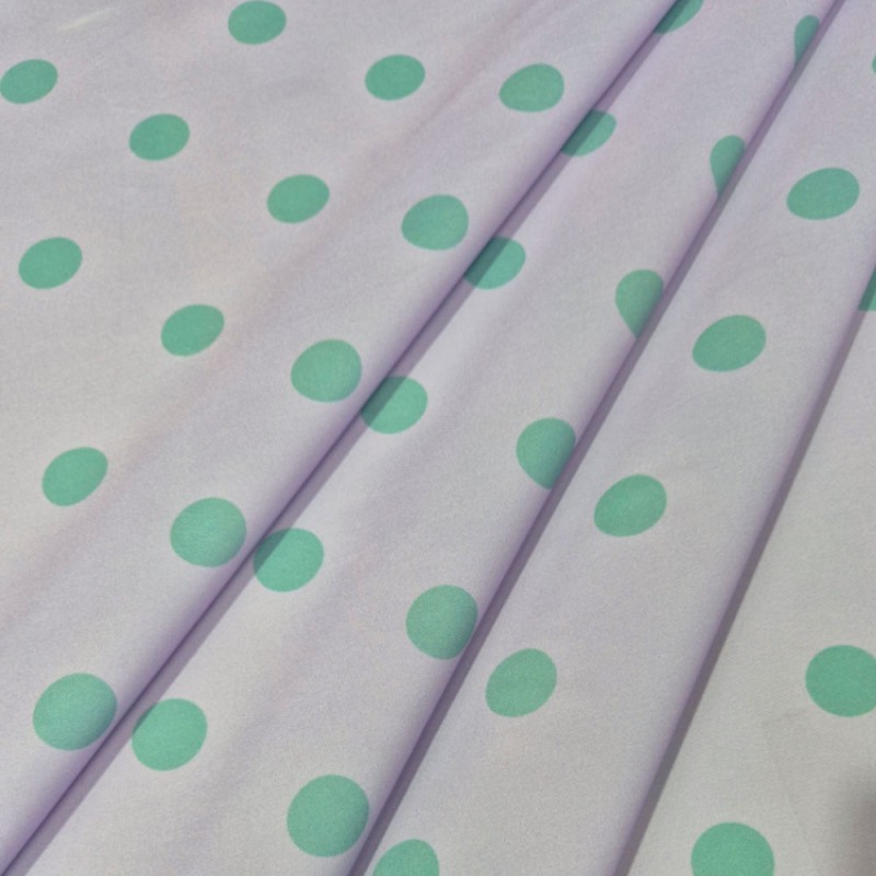 ►Tissu  à pois colorés au mètre | Acheter tissu imprimé flamenco