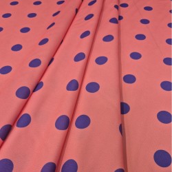 ►Tissu  à pois colorés au mètre | Acheter tissu imprimé flamenco
